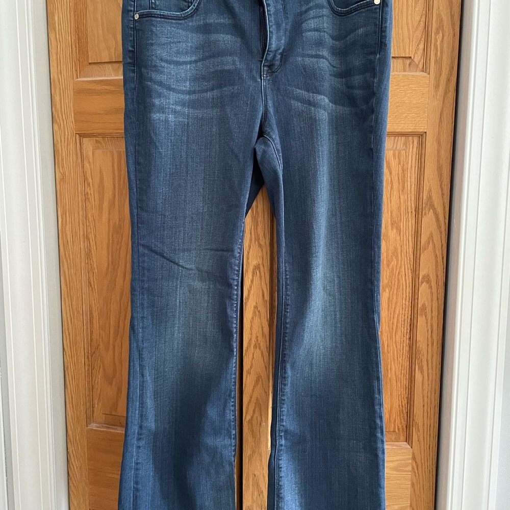 Stretch jeans, Size 14, slim bootcut